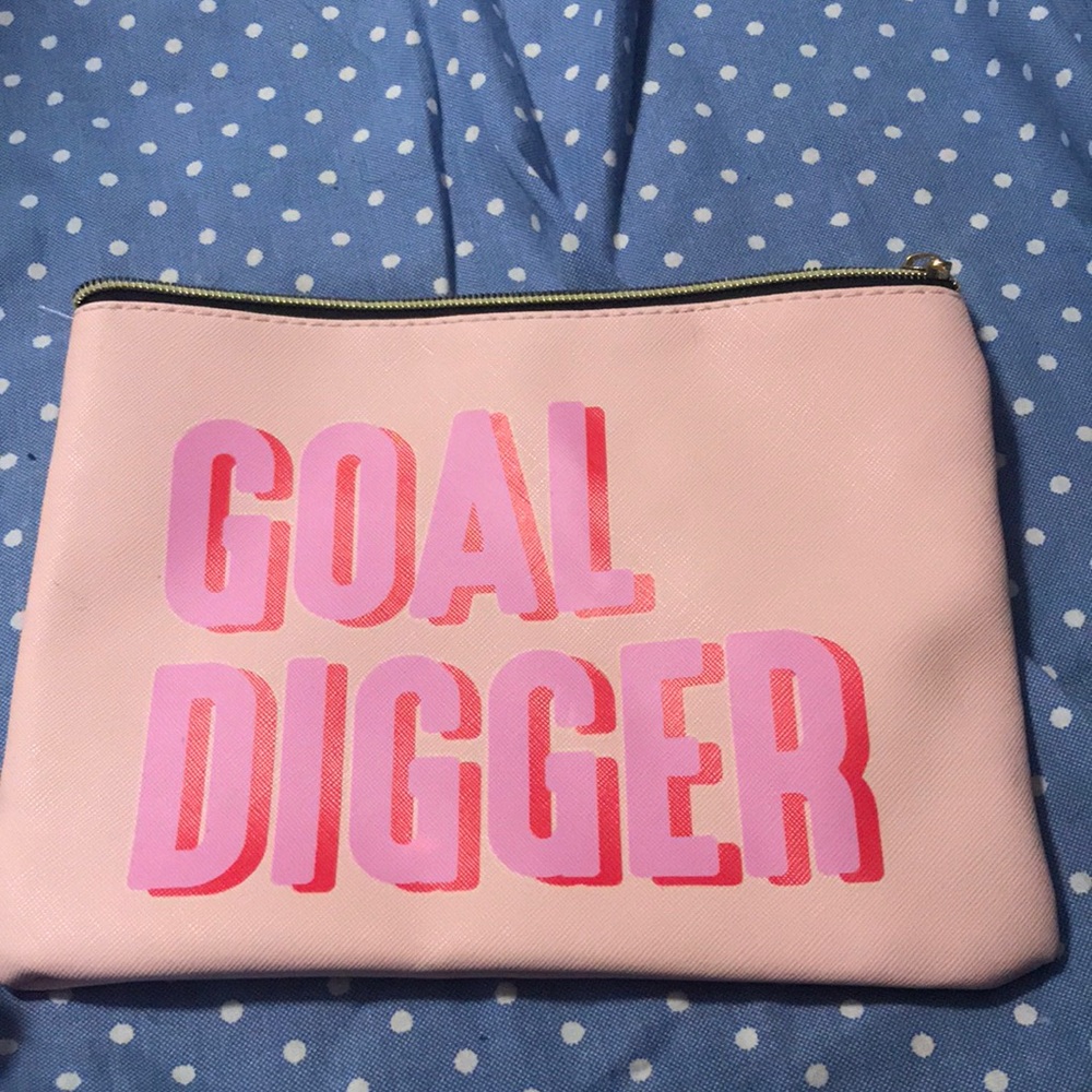 “Goal Digger” makeup bag